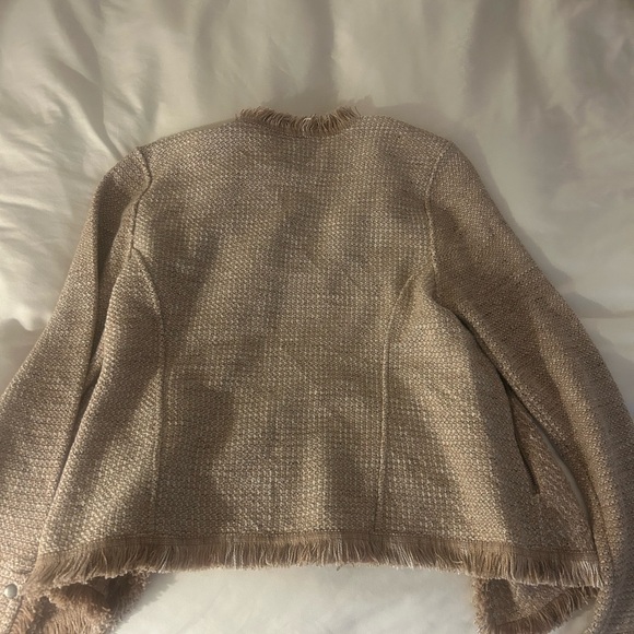NWT Nic+Zoe Mixed Knit Fringe Jacket - Picture 3 of 3